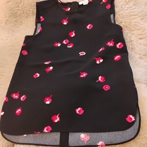 Kate Spade Black and Pink Sleeveless Top